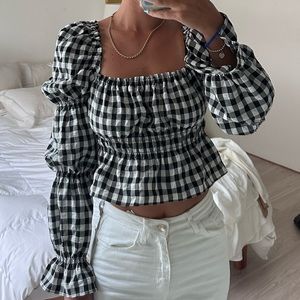 Gingham Blouse